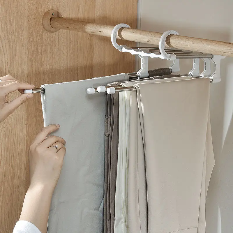 Telescopic Folding Pants Rack