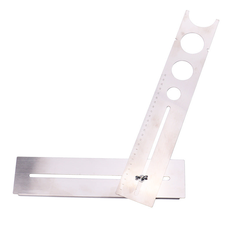 The 360 Degree Adjustable Ruler with diamond coated drill bits