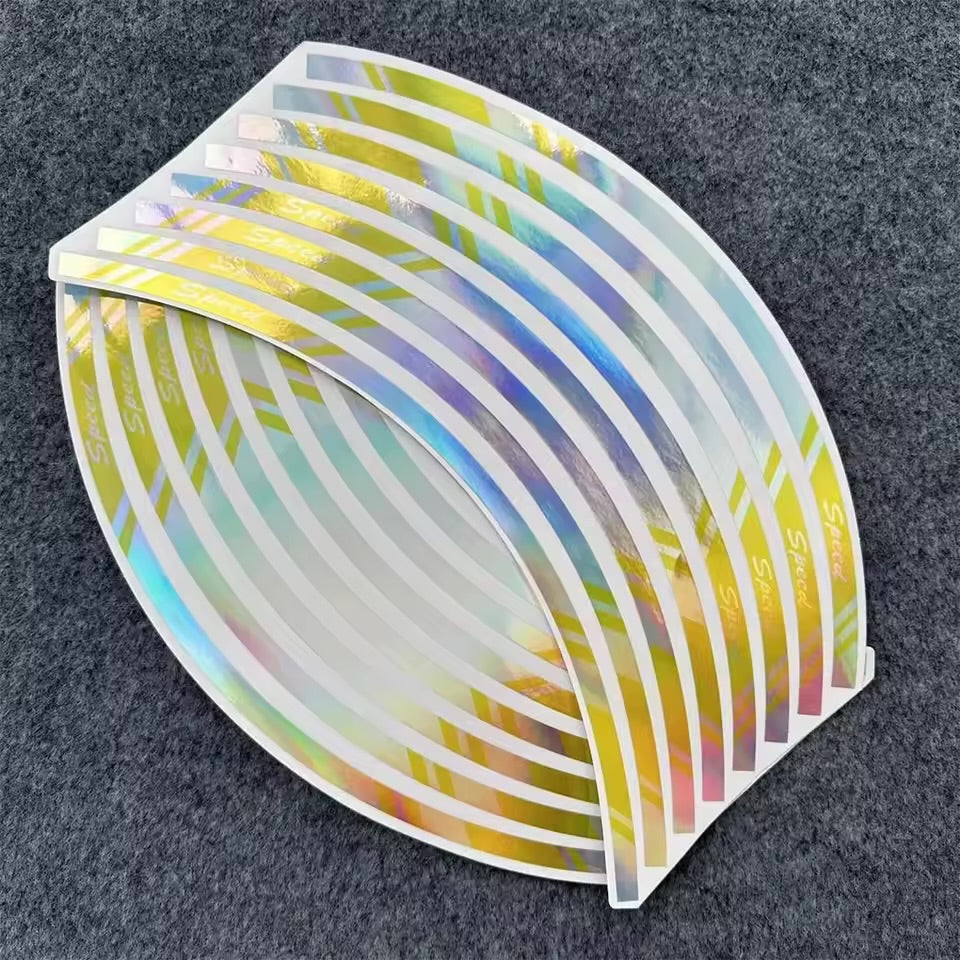 Rainbow Wheel Stickers