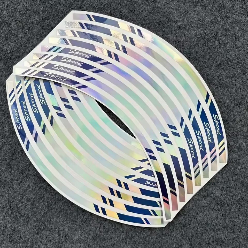 Rainbow Wheel Stickers