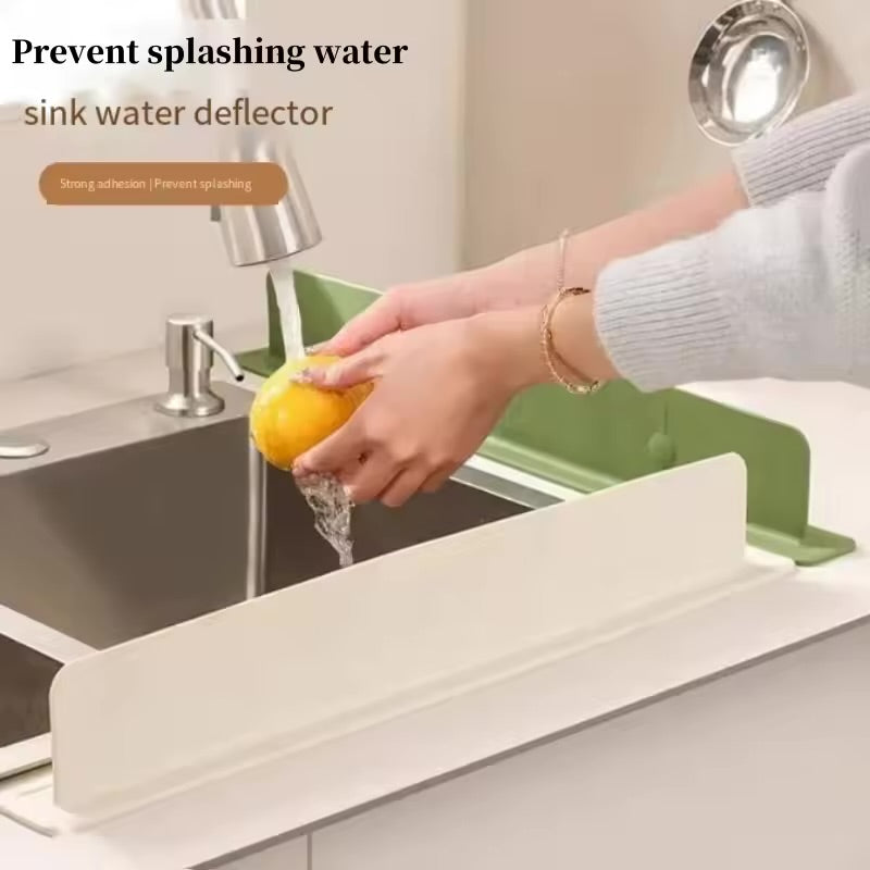 Silicone Sink Baffle Splash Guard with Suction Cup