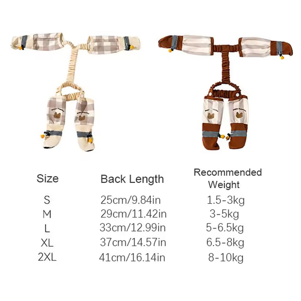 Reflective Stripe Pet Pants With Boots