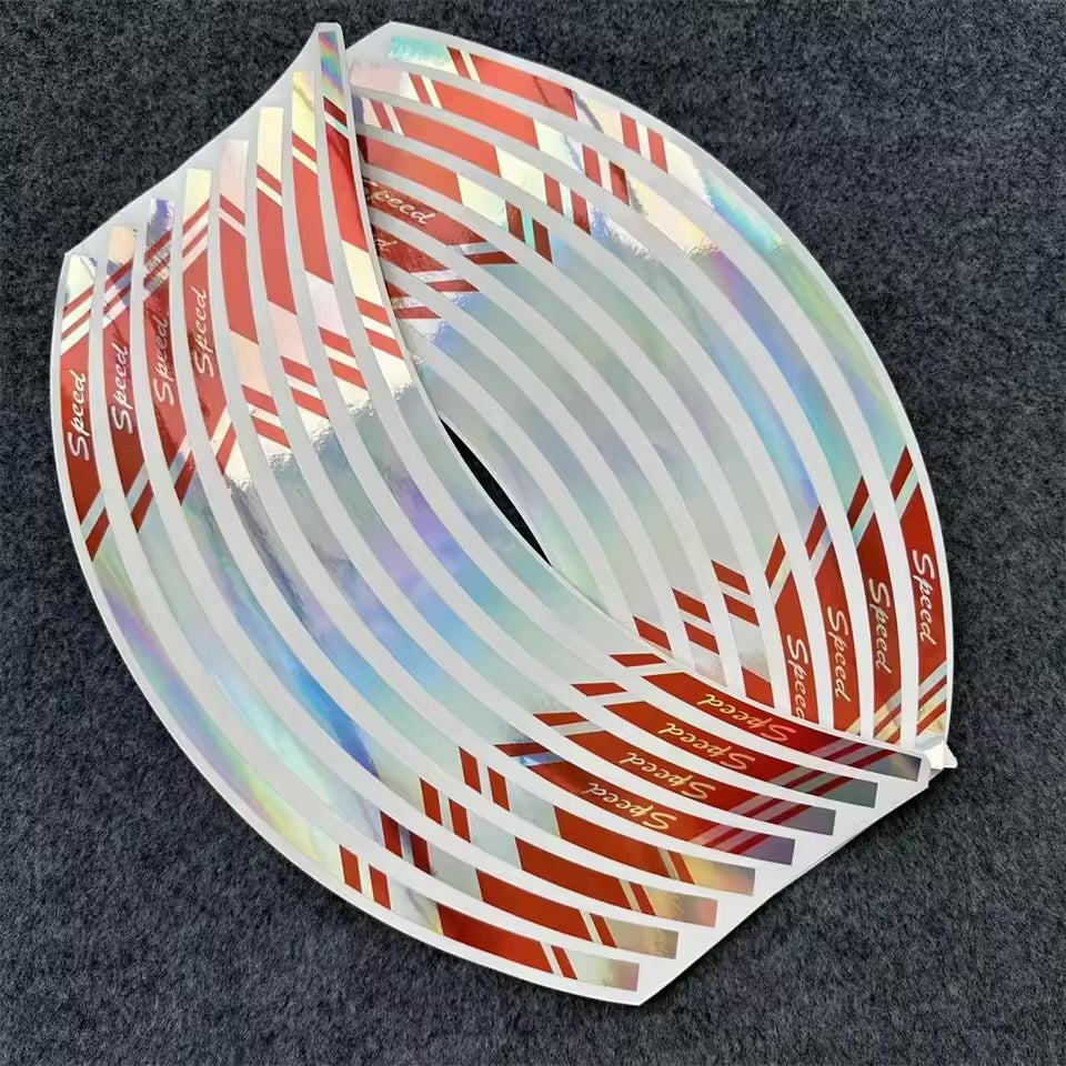 Rainbow Wheel Stickers