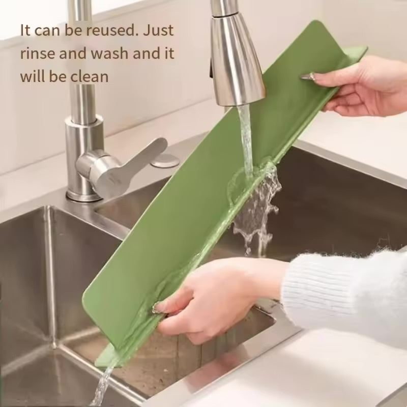 Silicone Sink Baffle Splash Guard with Suction Cup