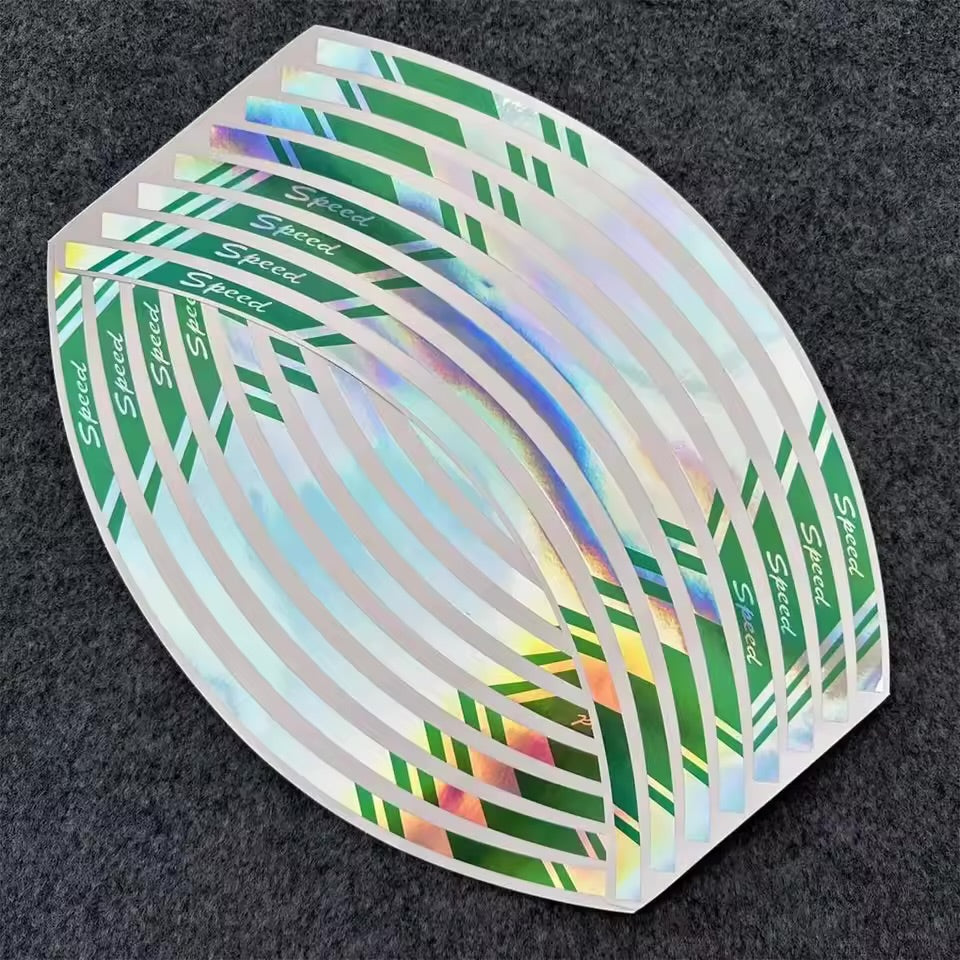 Rainbow Wheel Stickers
