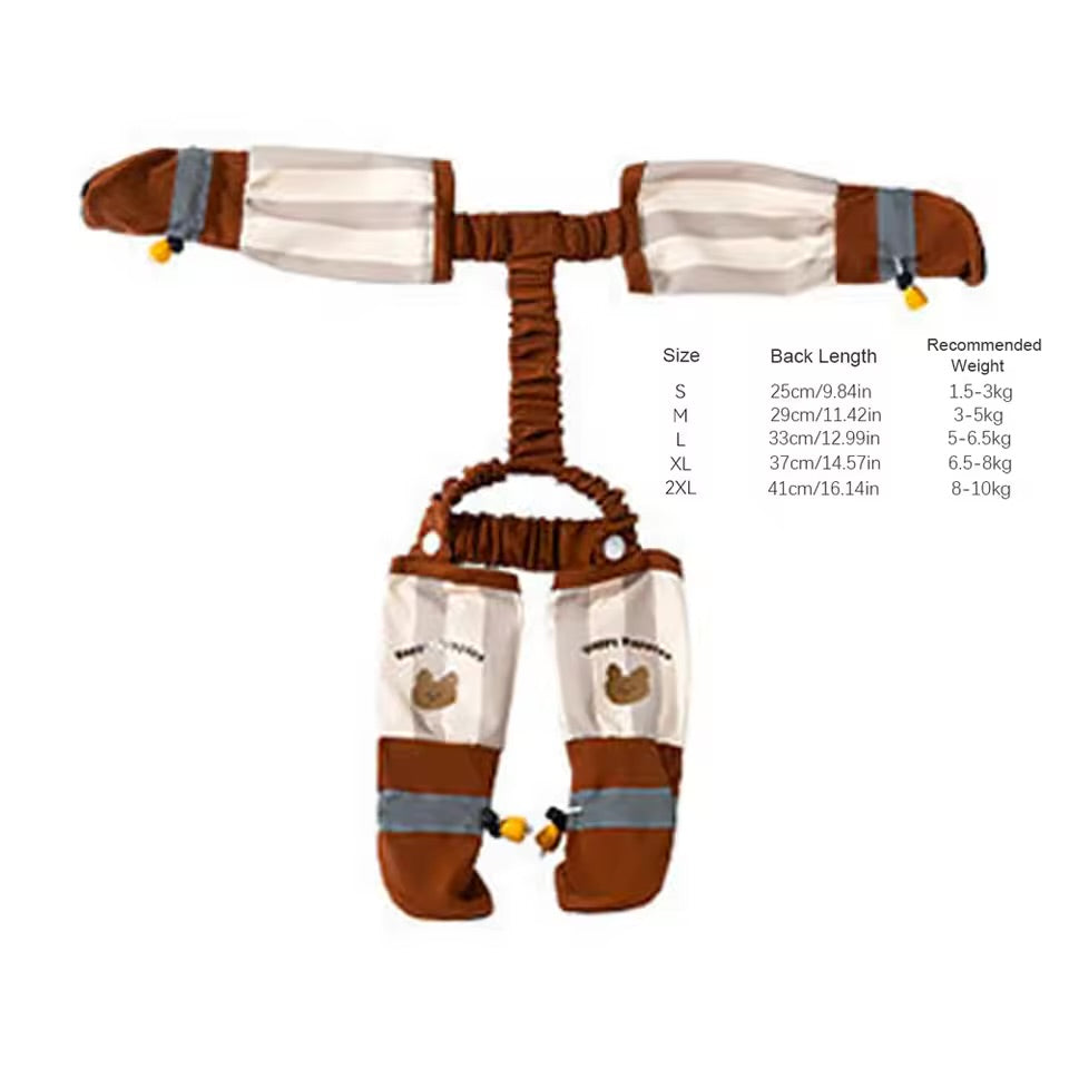 Reflective Stripe Pet Pants With Boots