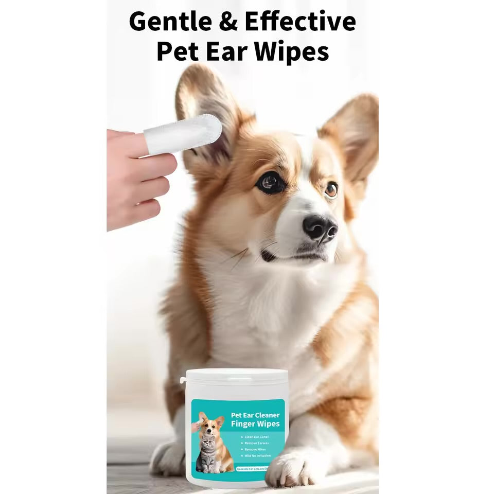 EarEase 50pcs Pet Ear Cleaning Wipes
