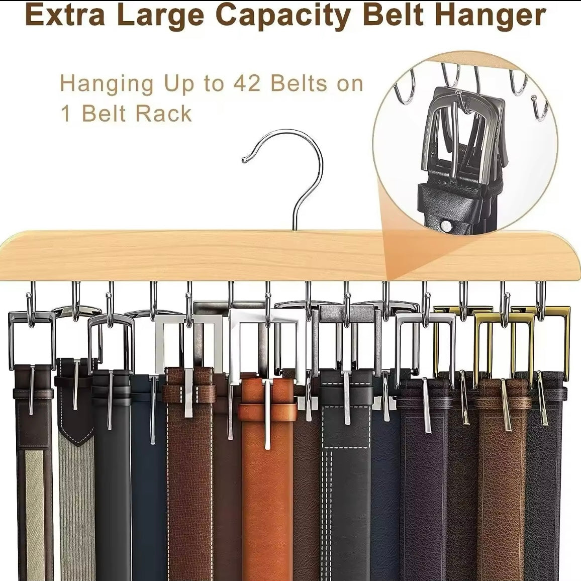 The 20-Hook Wooden Camisole Hanger