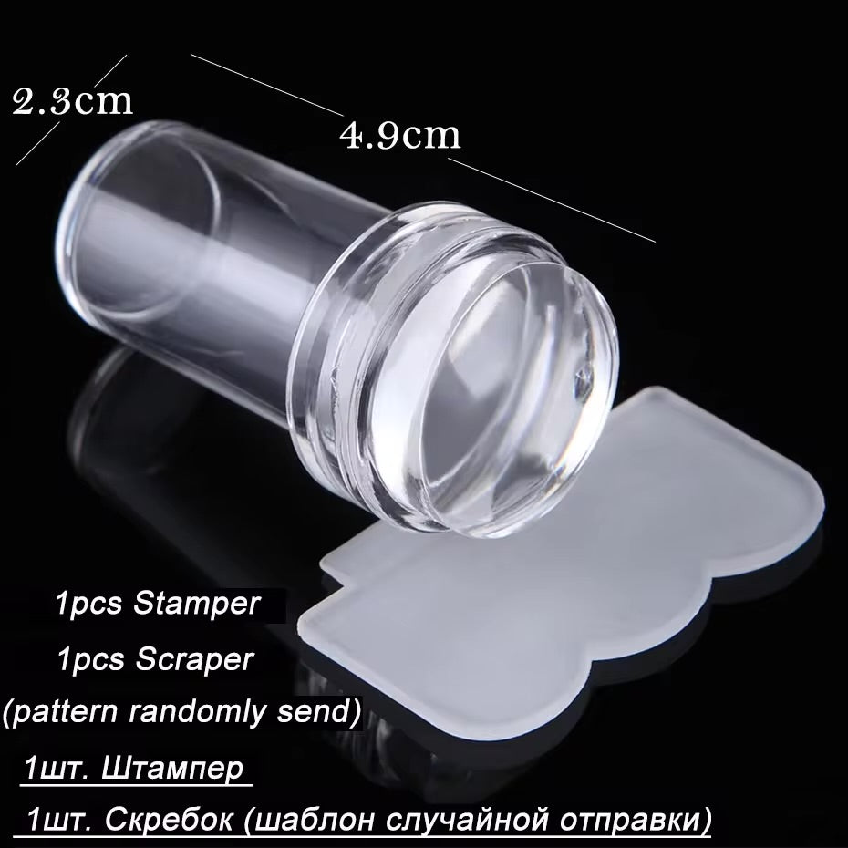 Clear Jelly Nail Stamper Set