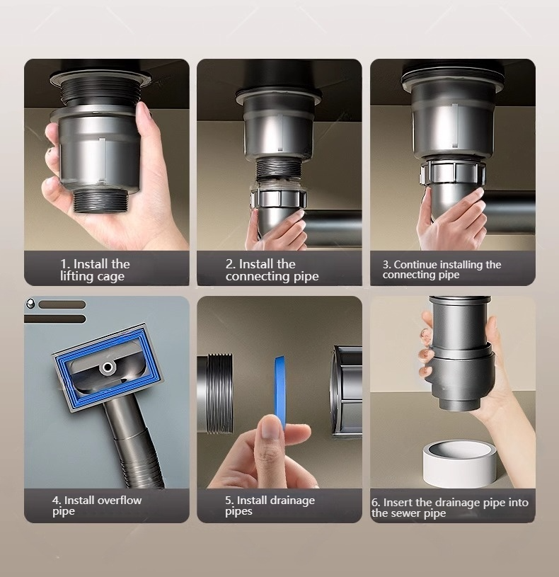 Stainless Steel Drain Pipe Kit