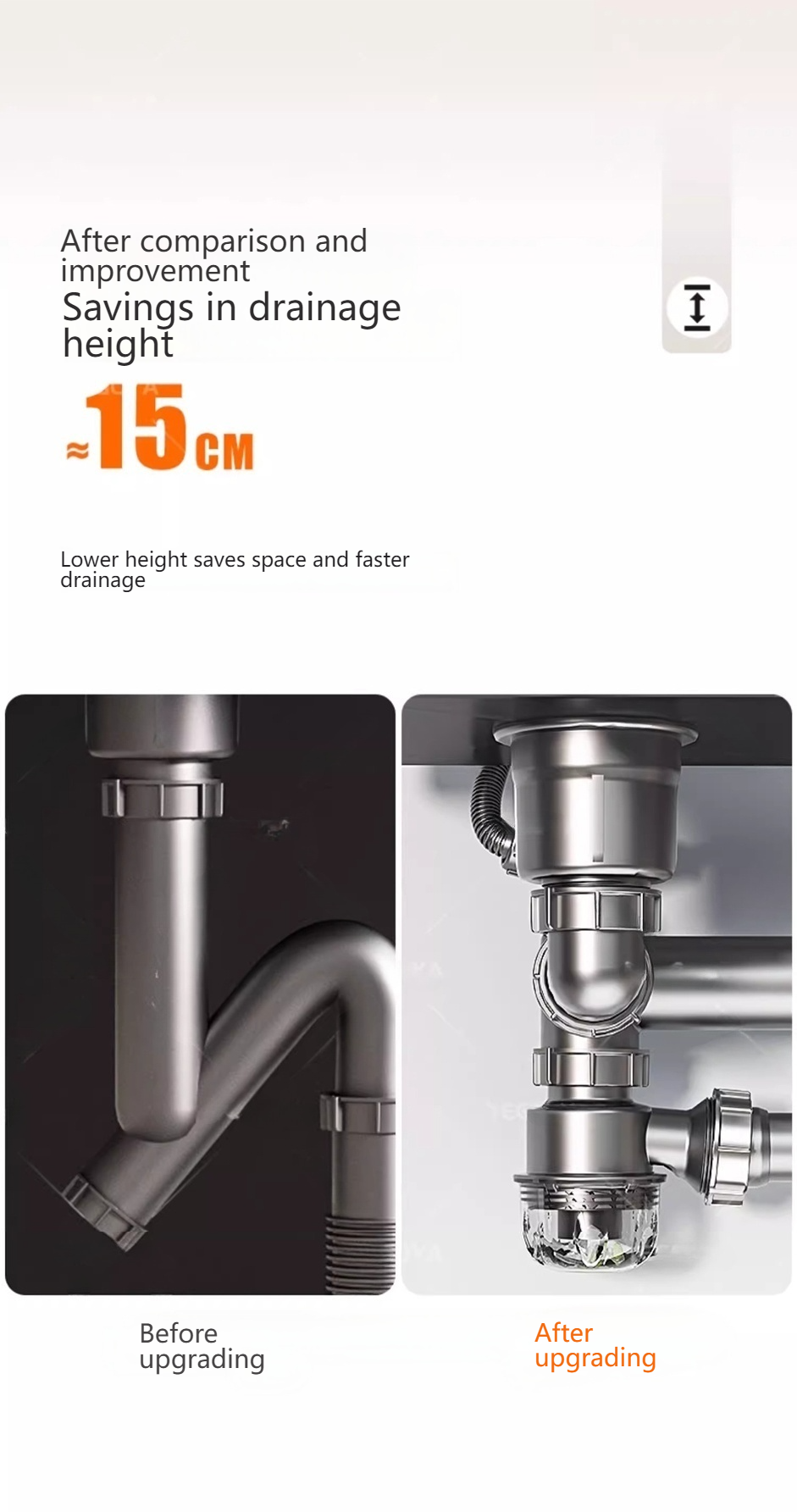 Stainless Steel Drain Pipe Kit