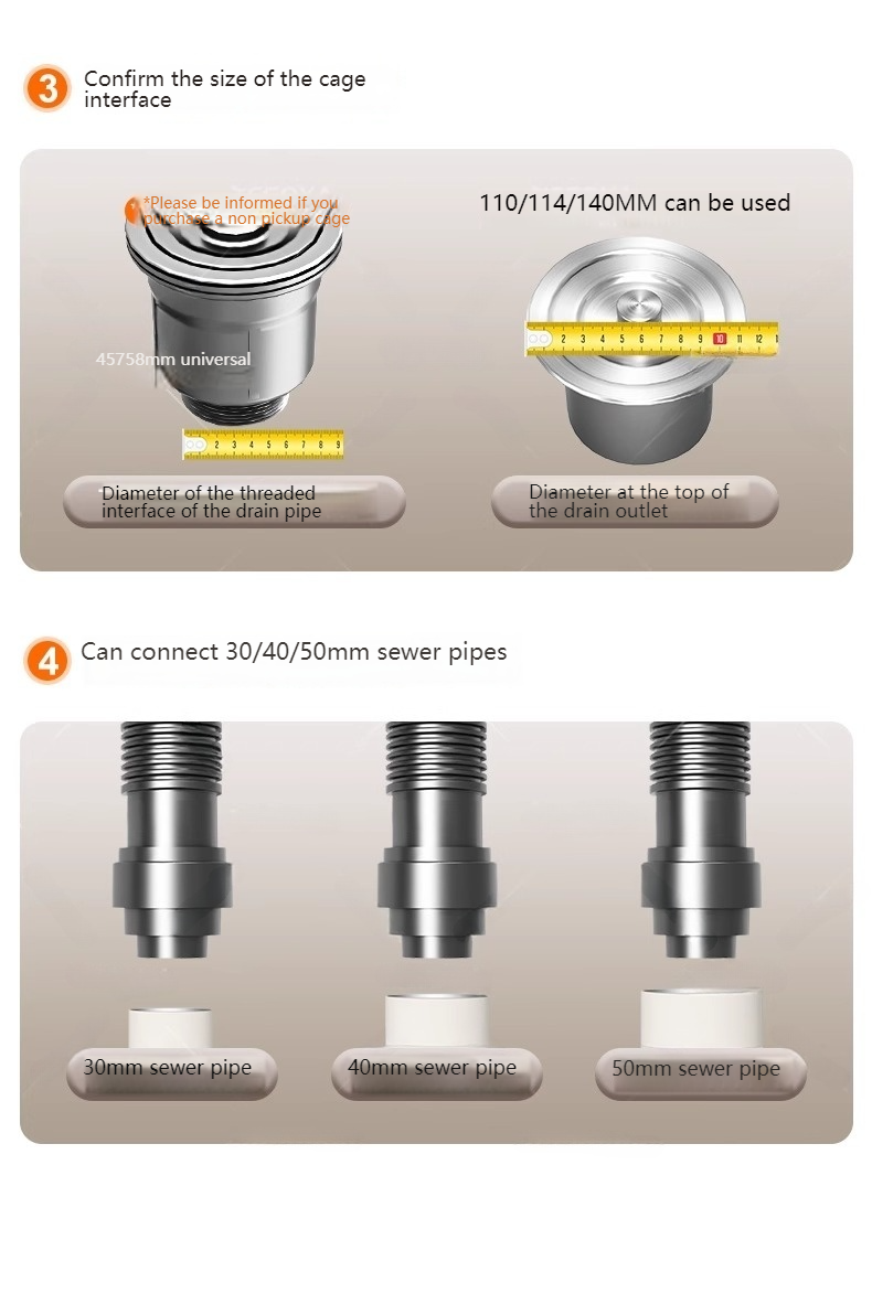Stainless Steel Drain Pipe Kit