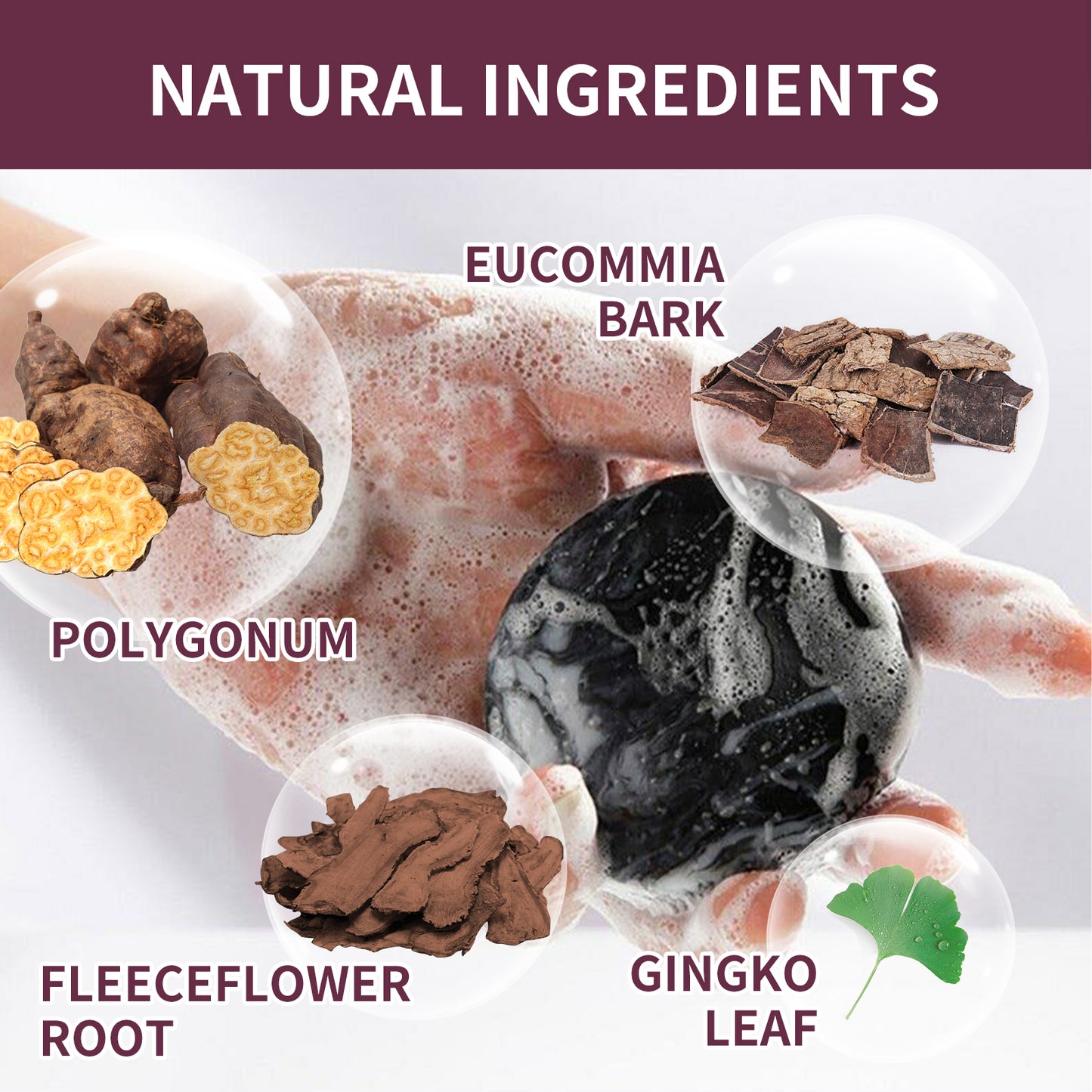 Polygonum Multiflorum Natural Shampoo Bar