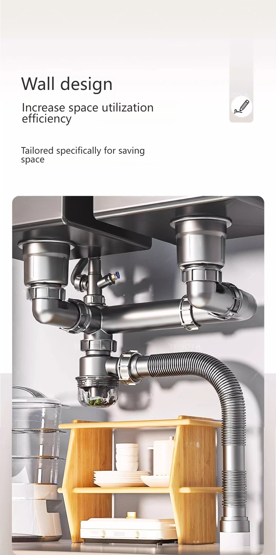 Stainless Steel Drain Pipe Kit