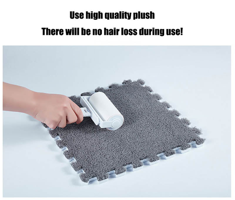 Striped splicing carpet floor mat