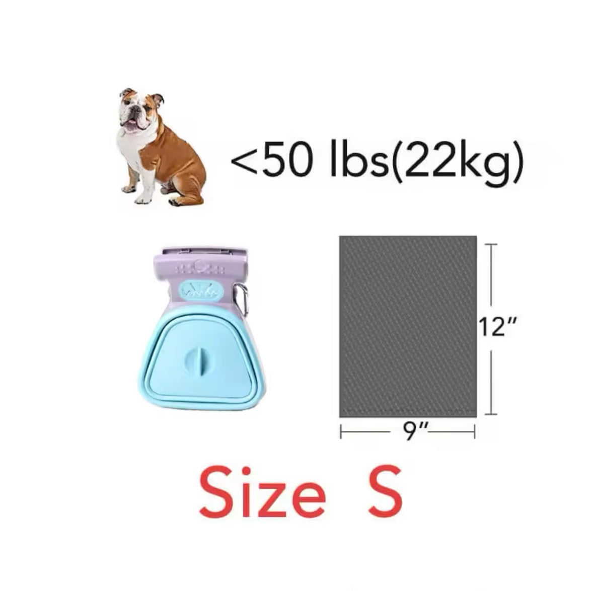 Foldable Dog Pooper Scooper with Bags