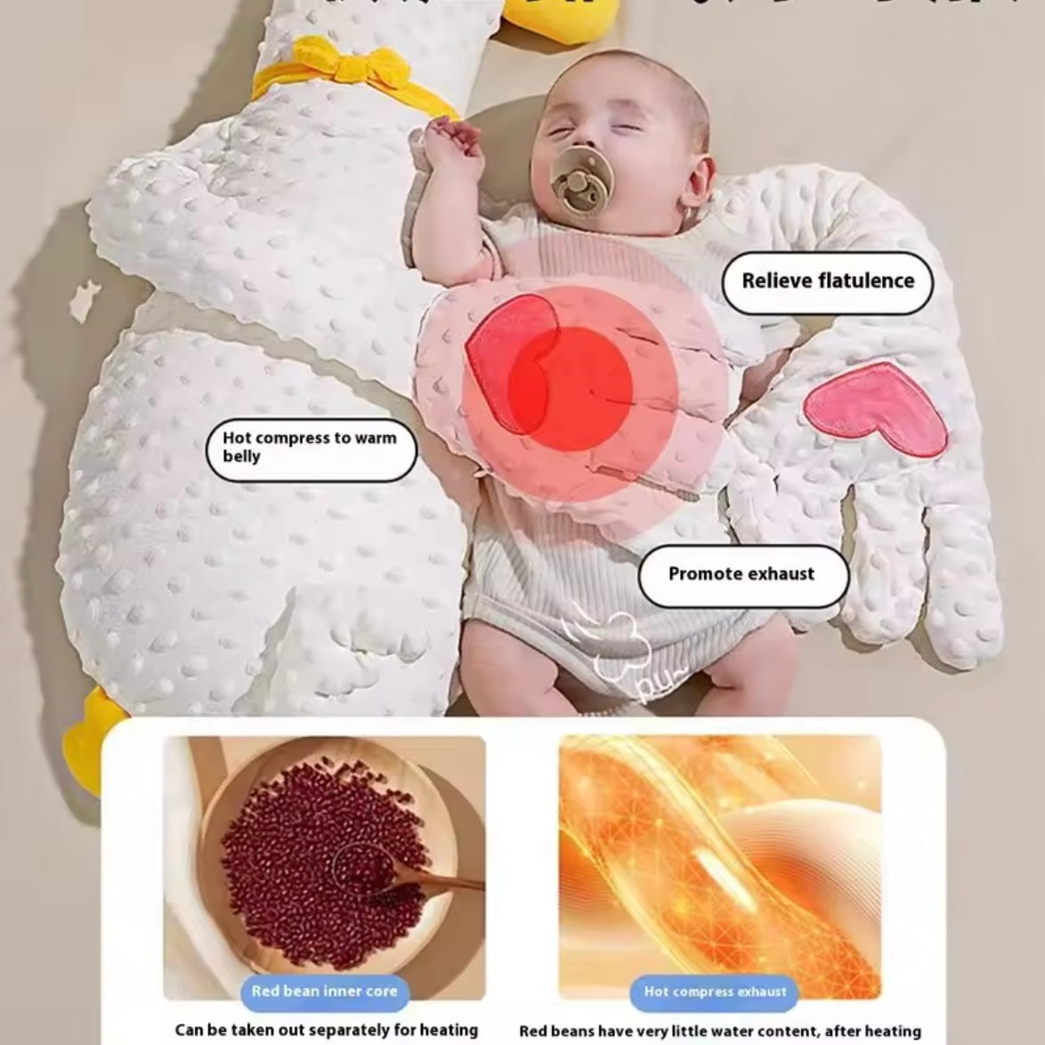 SleepyHug Soothing Goose Pillow