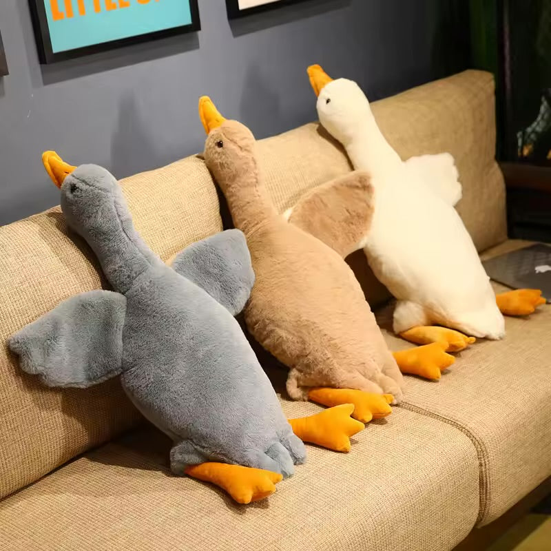 Giant Duck Plush Toy – Super Soft and Cuddly Goose Pillow