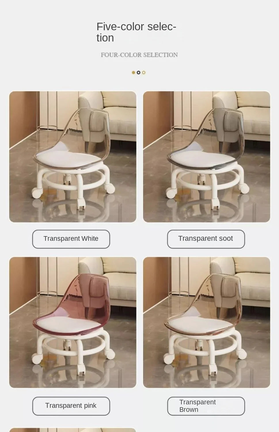 Waterproof Mobile Low Stools