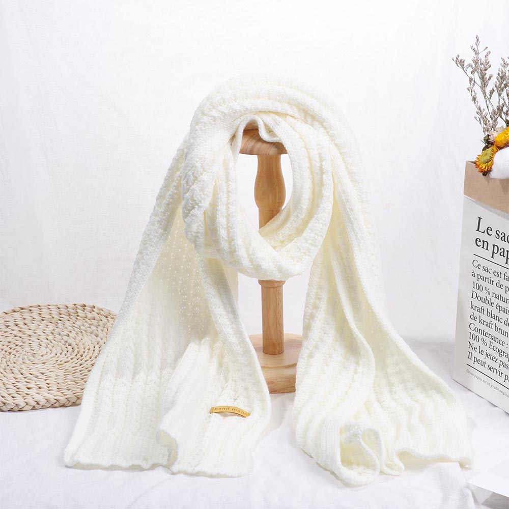 Vintage style Women Men Winter Warm Knitted Scarf