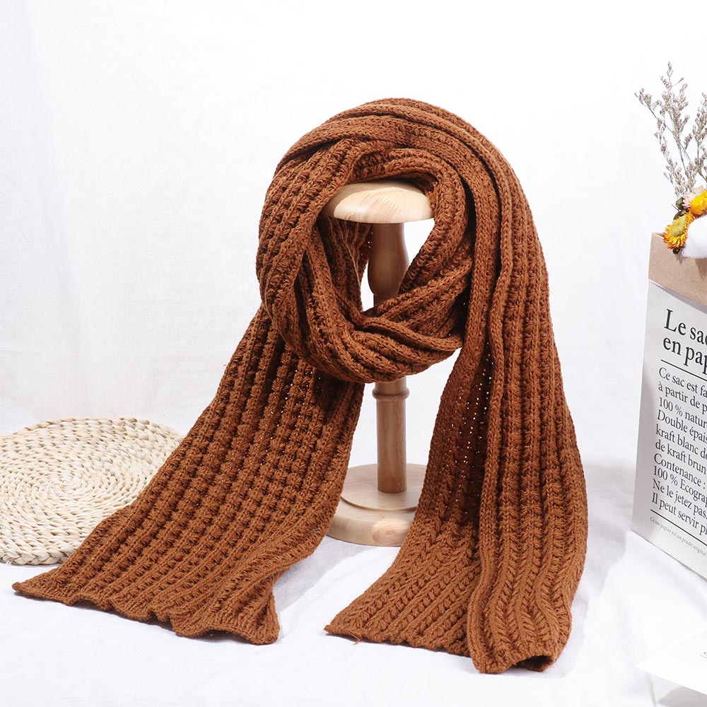 Vintage style Women Men Winter Warm Knitted Scarf