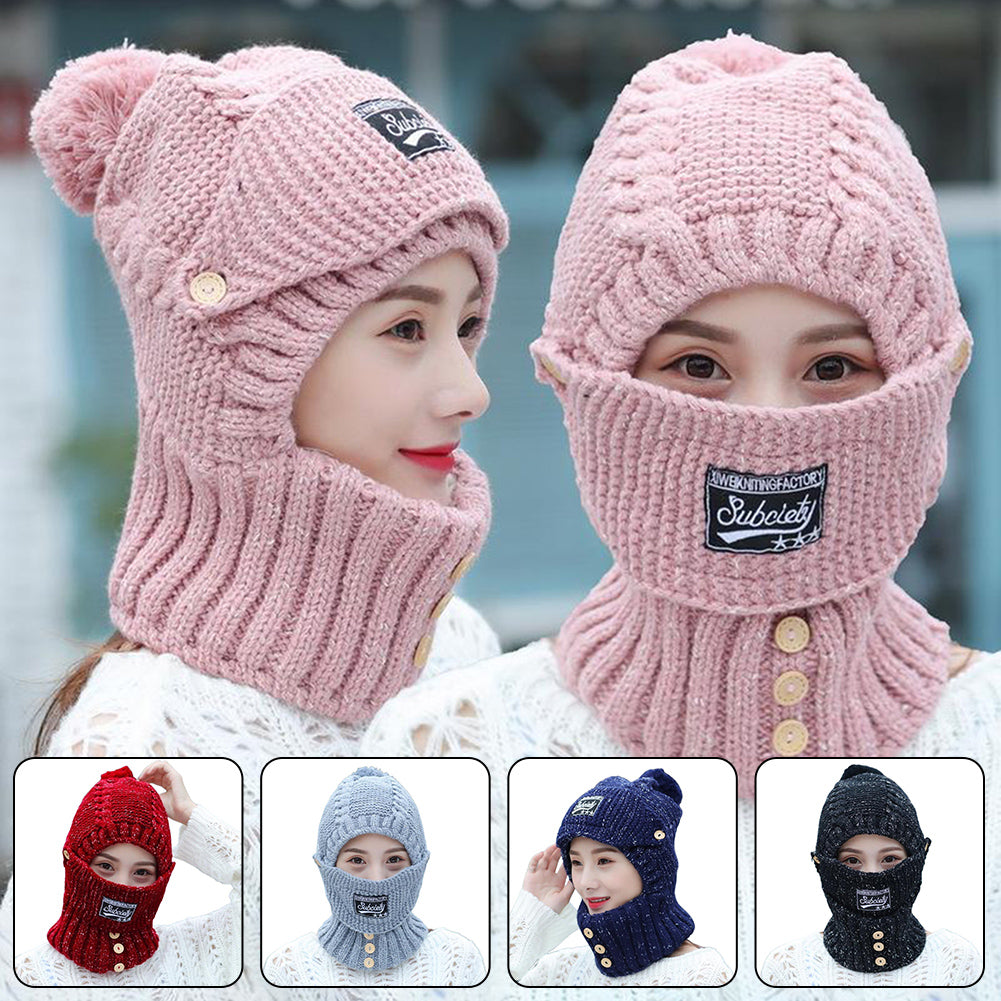 Women’s Knitted Hat & Scarf Set