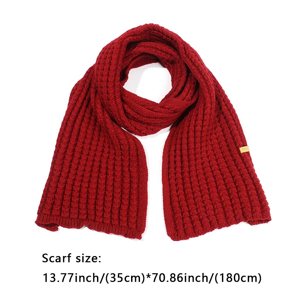 Vintage style Women Men Winter Warm Knitted Scarf