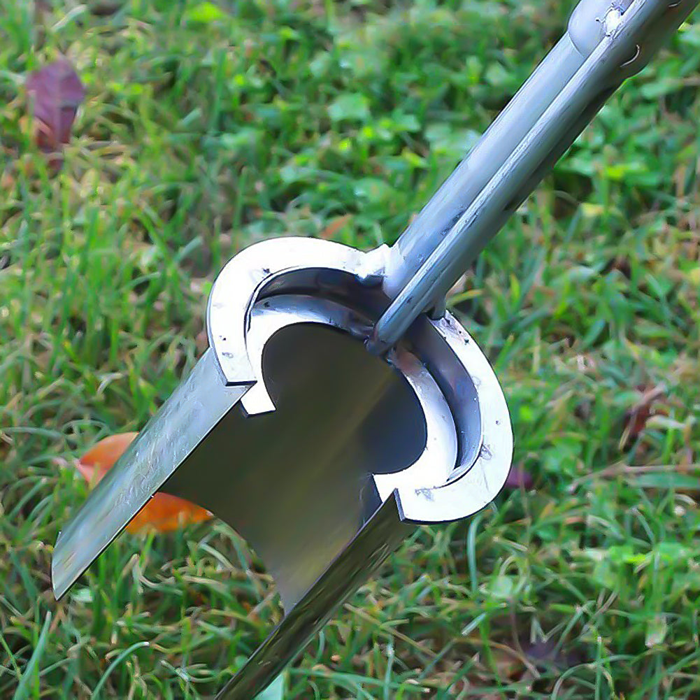 Stainless steel garden barrel transplanter