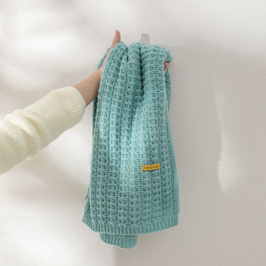 Vintage style Women Men Winter Warm Knitted Scarf