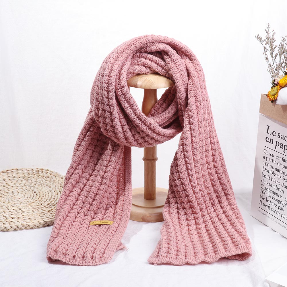Vintage style Women Men Winter Warm Knitted Scarf