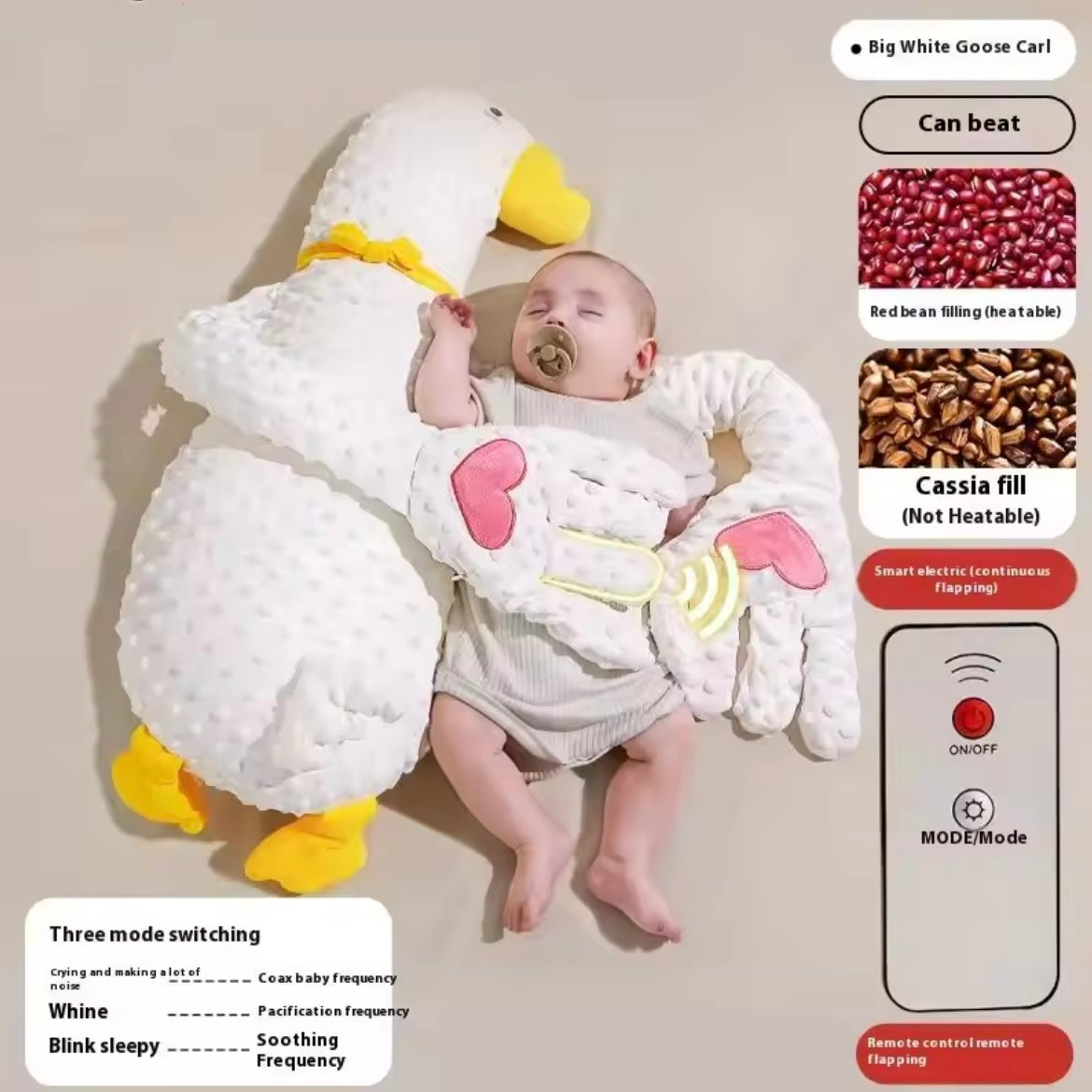 SleepyHug Soothing Goose Pillow