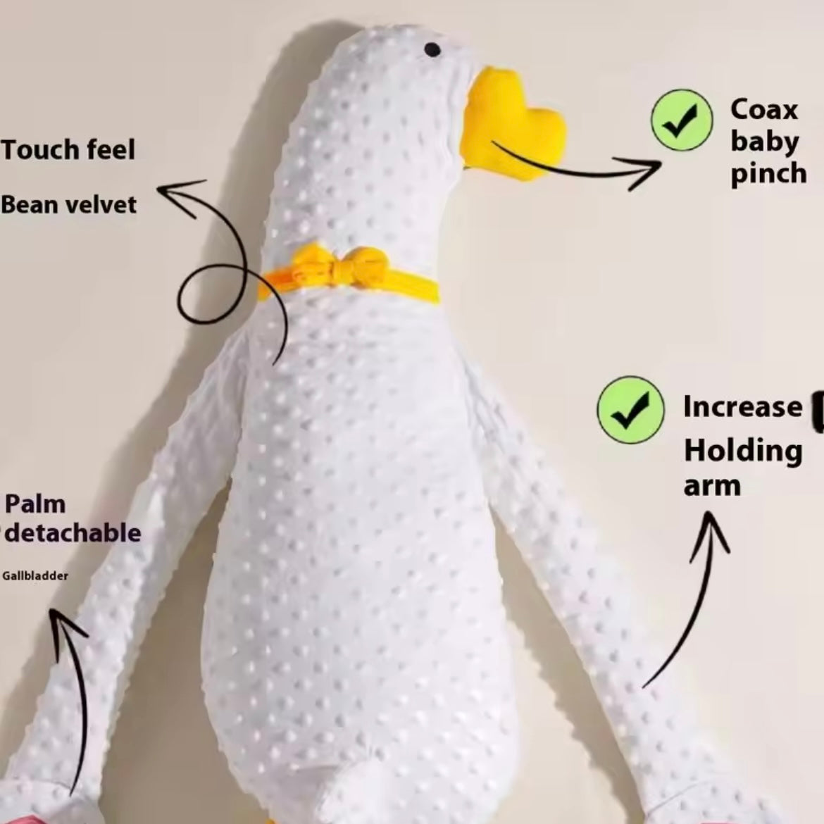 SleepyHug Soothing Goose Pillow