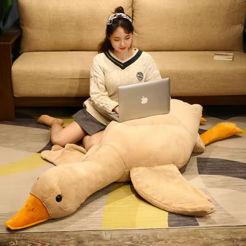 Giant Duck Plush Toy – Super Soft and Cuddly Goose Pillow