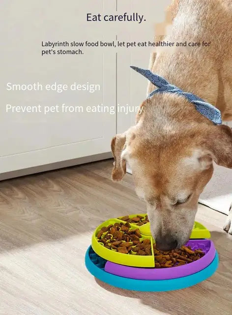 Layers Interactive Slow Feeder Dog Bowl – Non-Slip Puzzle Game for Slow Eating