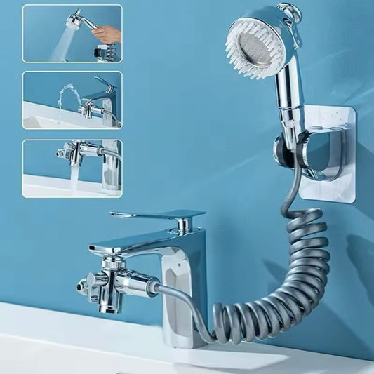 “AquaFlex 360° Multifunctional Copper Bathroom Faucet”