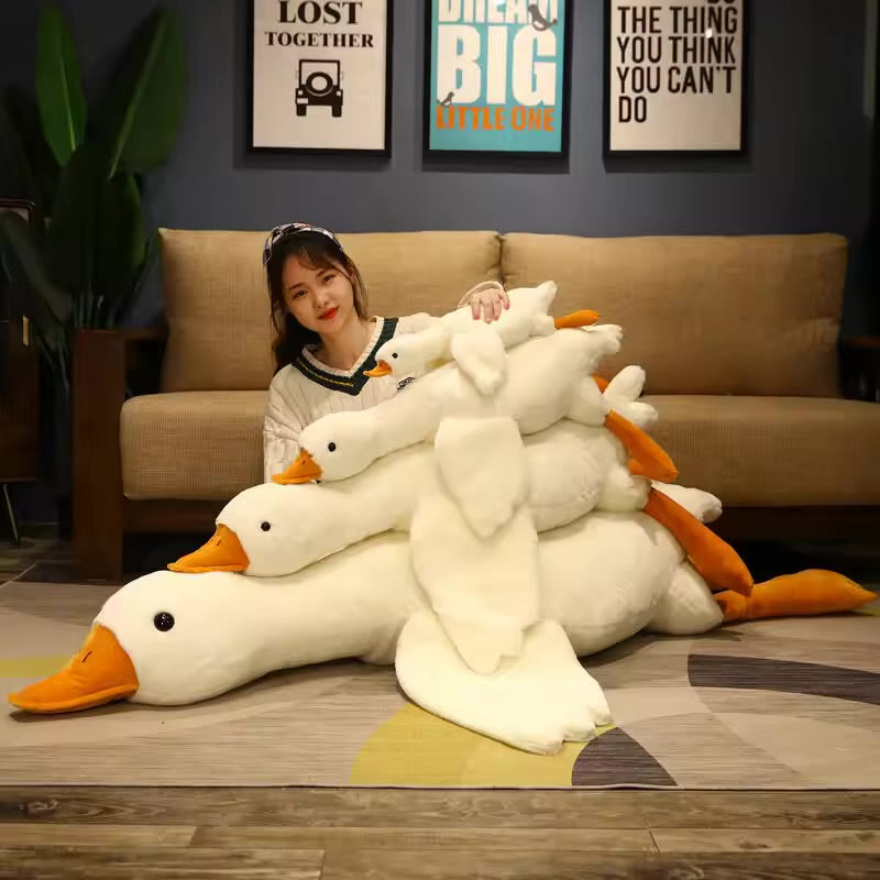 Giant Duck Plush Toy – Super Soft and Cuddly Goose Pillow
