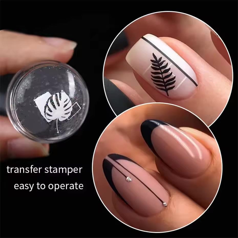 Clear Jelly Nail Stamper Set