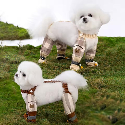 Reflective Stripe Pet Pants With Boots