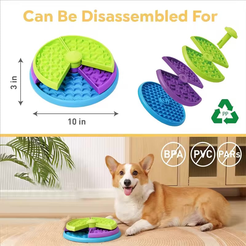 Layers Interactive Slow Feeder Dog Bowl – Non-Slip Puzzle Game for Slow Eating