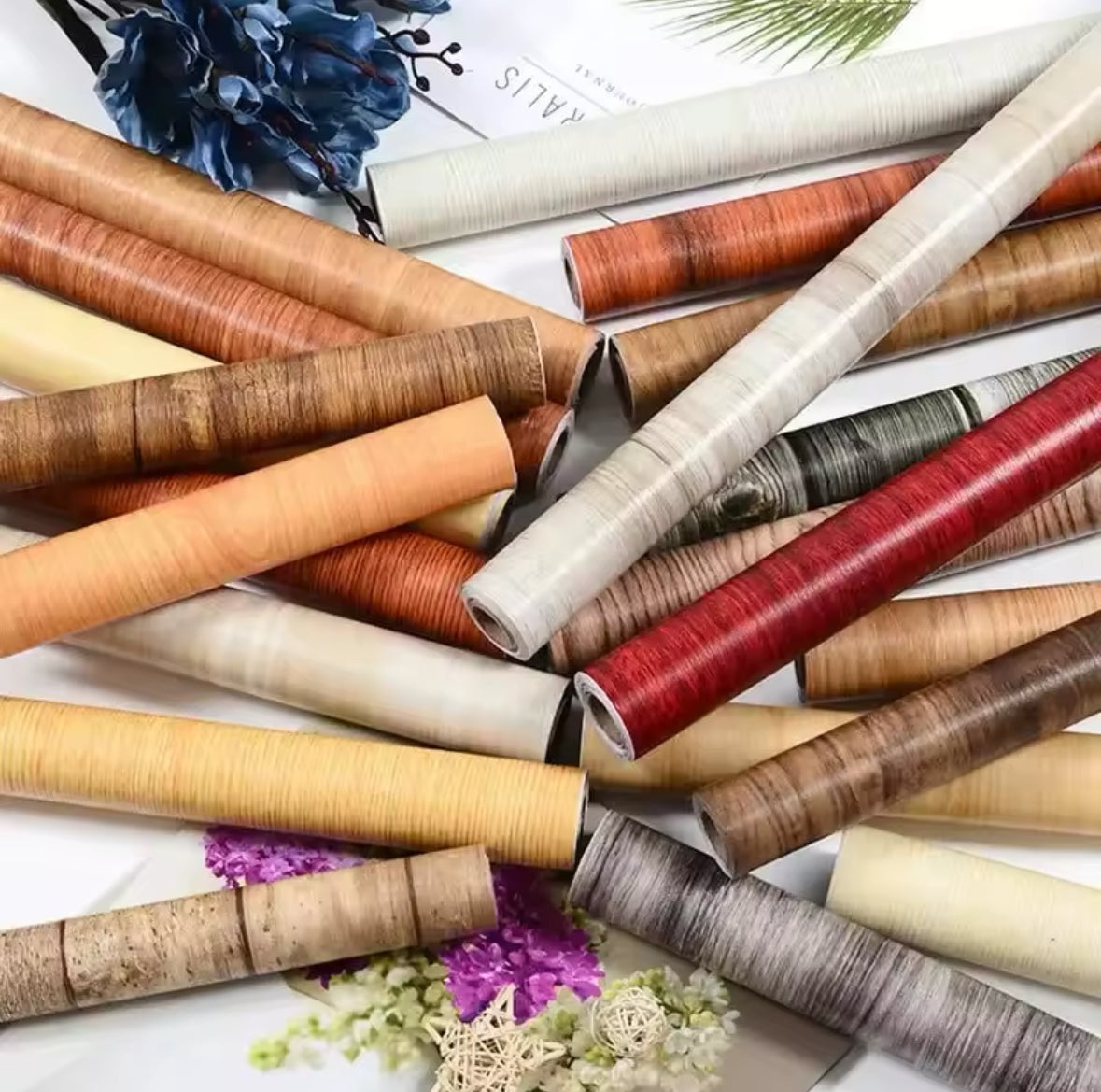Self-Adhesive Vinyl Wood Wallpaper