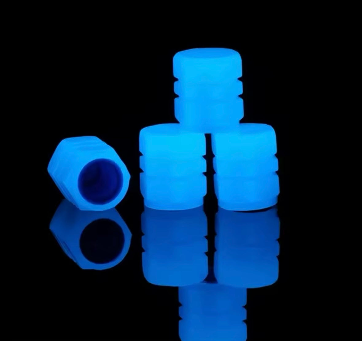 Glowing Tire Valve Caps