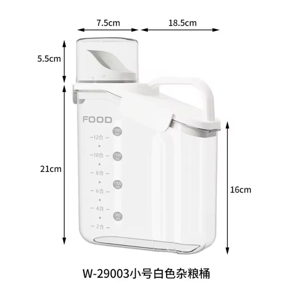 Transparent Food-Grade Cereal Dispenser