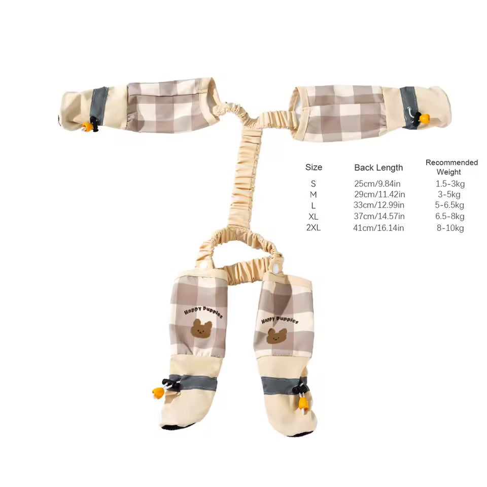 Reflective Stripe Pet Pants With Boots
