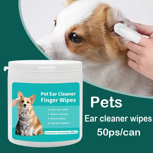 EarEase 50pcs Pet Ear Cleaning Wipes