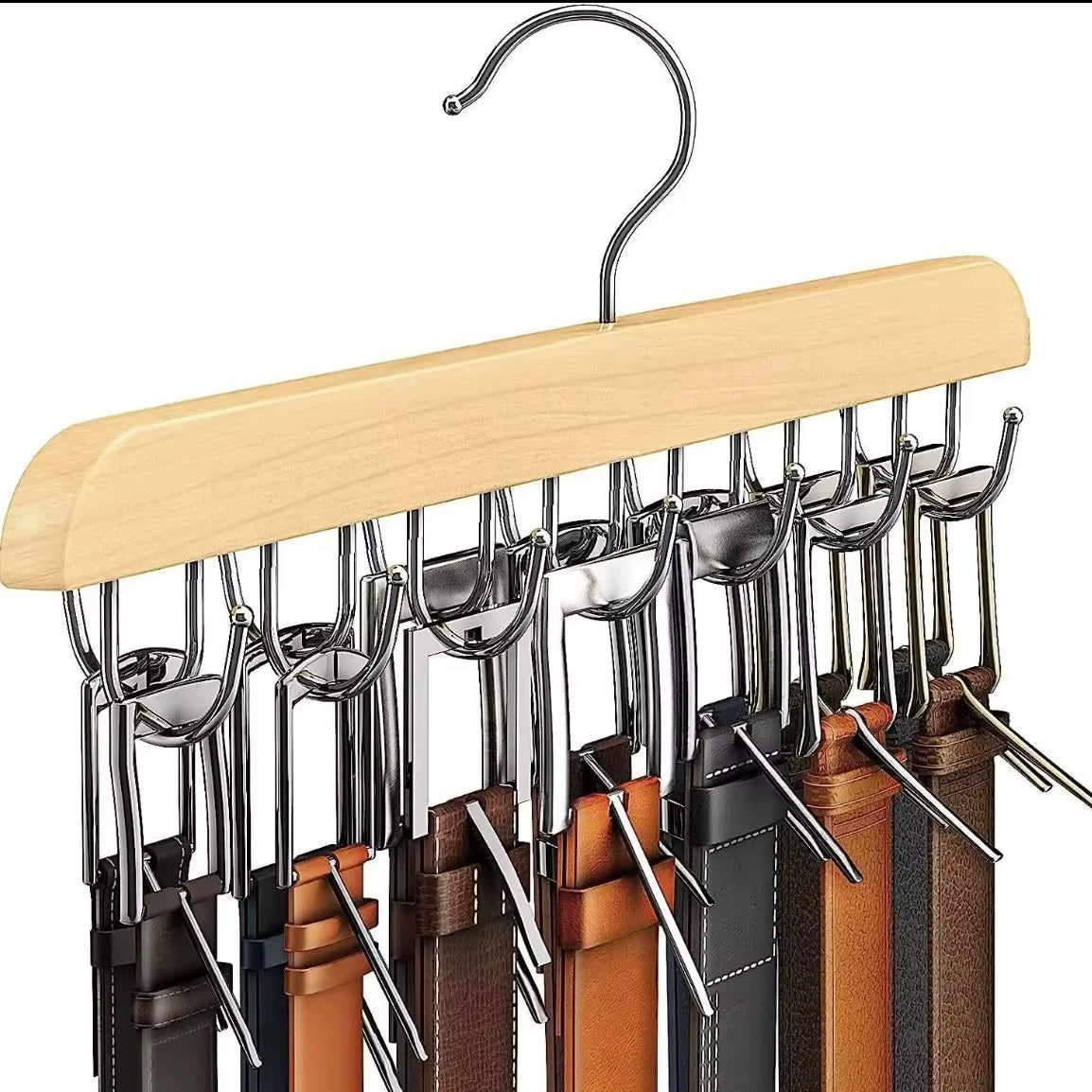 The 20-Hook Wooden Camisole Hanger