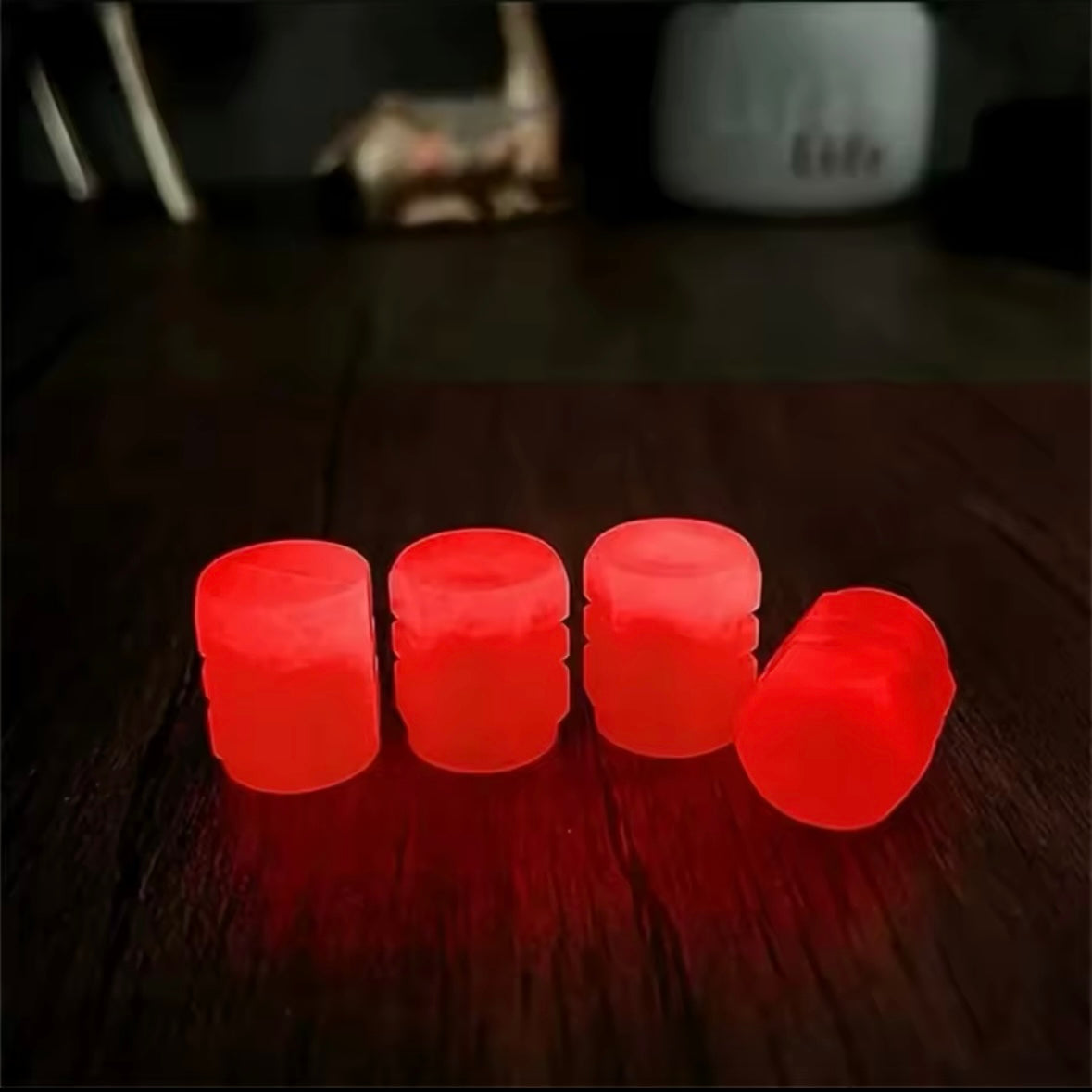 Glowing Tire Valve Caps