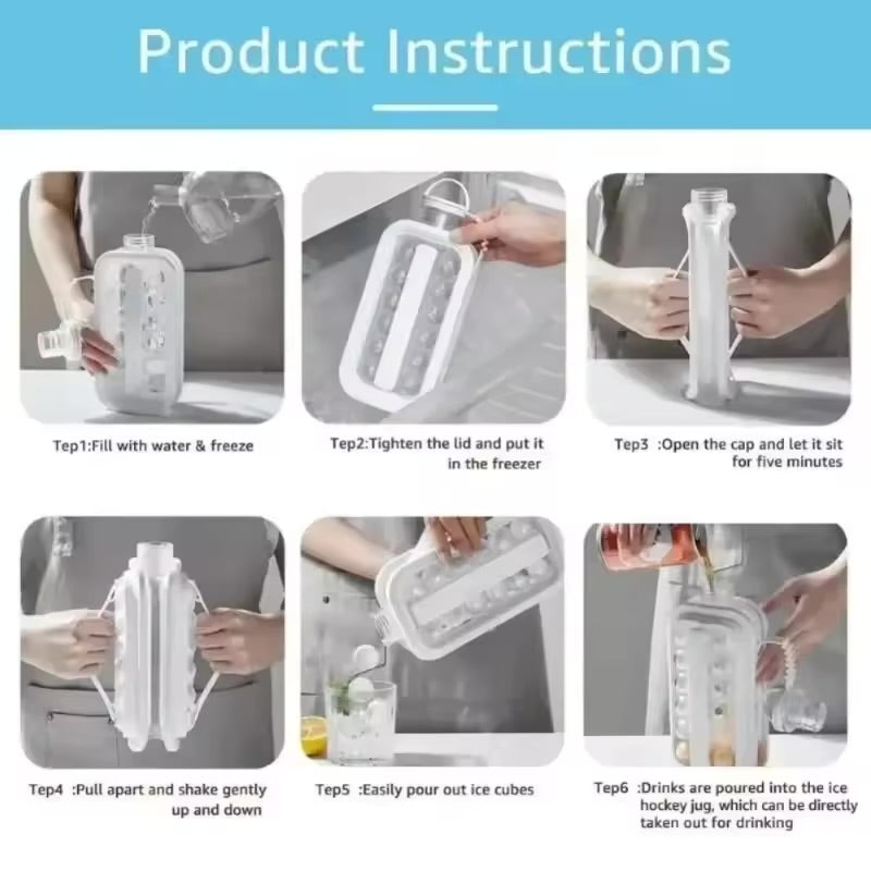 2-in-1 Portable Silicone Ice Ball Maker Kettle