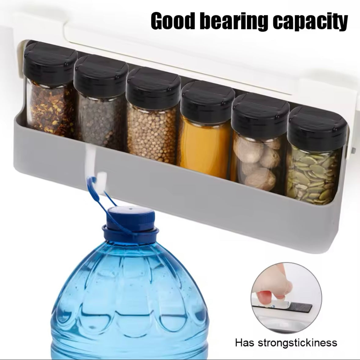 Under-Shelf Hidden Spice Rack – Space-Saving Kitchen Organizer