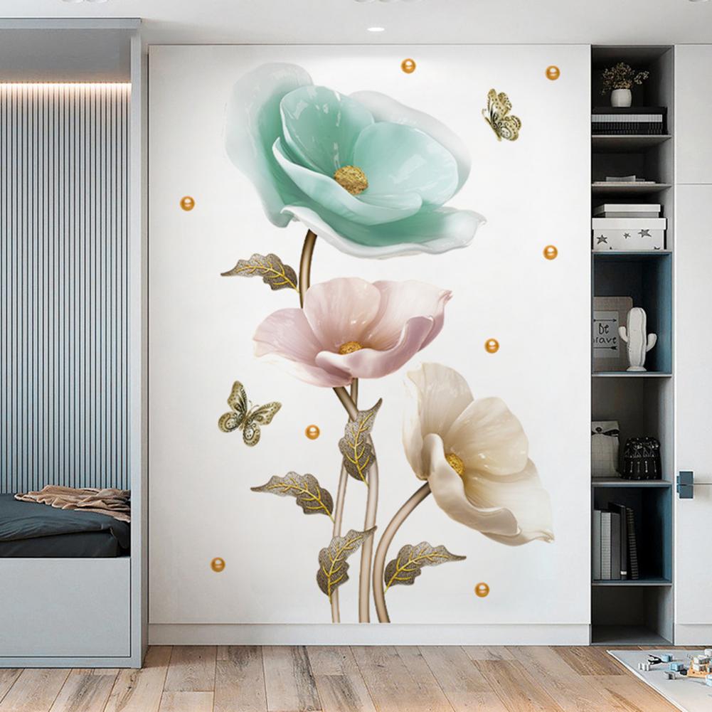 Elegant flower wall sticker
