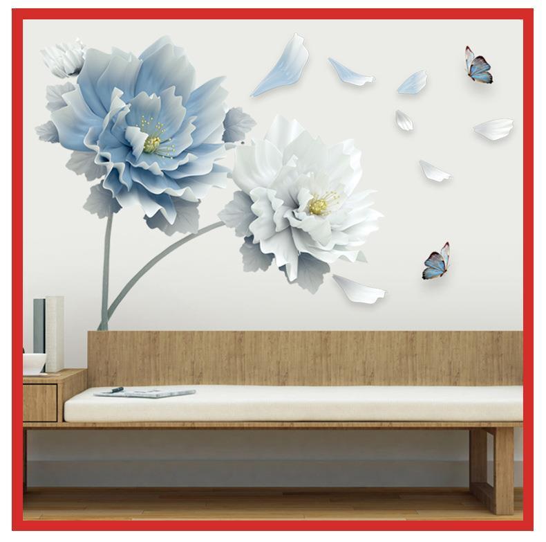 Elegant flower wall sticker